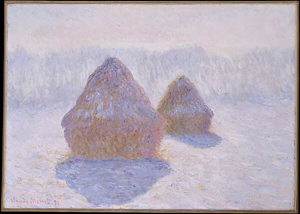 Claude Monet Haystacks Effect of Snow and Sun The