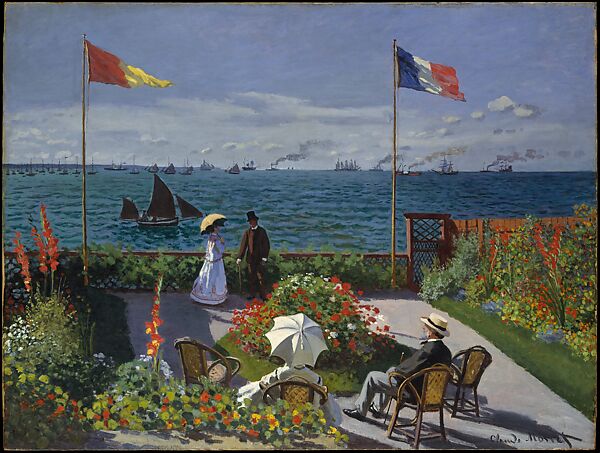 Garden at Sainte-Adresse, Claude Monet (French, Paris 1840–1926 Giverny), Oil on canvas 