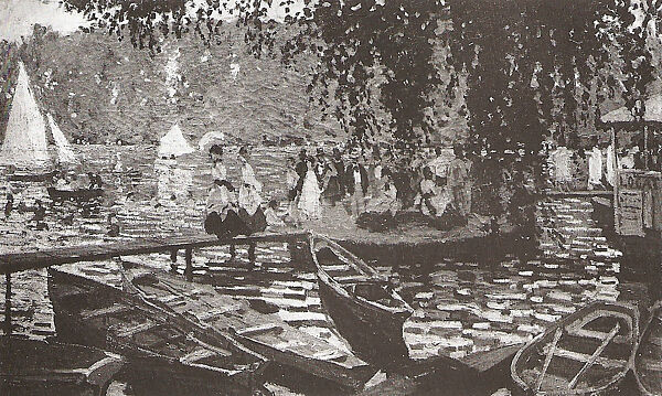 La Grenouillère, Claude Monet (French, Paris 1840–1926 Giverny), Oil on canvas