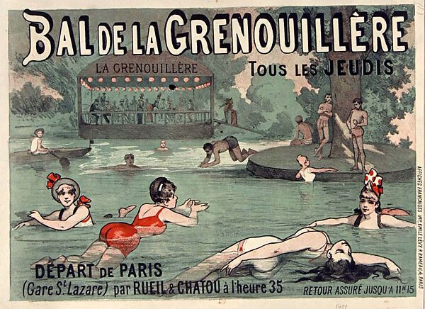 La Grenouillère, Claude Monet (French, Paris 1840–1926 Giverny), Oil on canvas