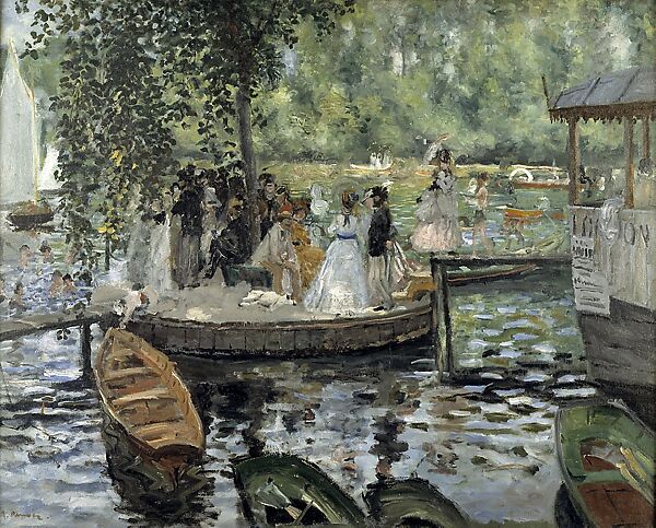 La Grenouillère, Claude Monet (French, Paris 1840–1926 Giverny), Oil on canvas