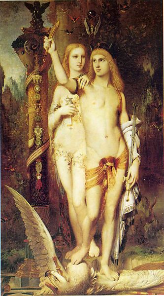 Oedipus and the Sphinx, Gustave Moreau (French, Paris 1826–1898 Paris), Oil on canvas