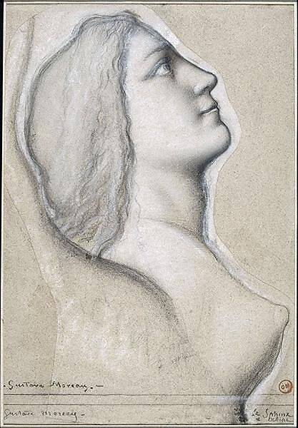 Oedipus and the Sphinx, Gustave Moreau (French, Paris 1826–1898 Paris), Oil on canvas