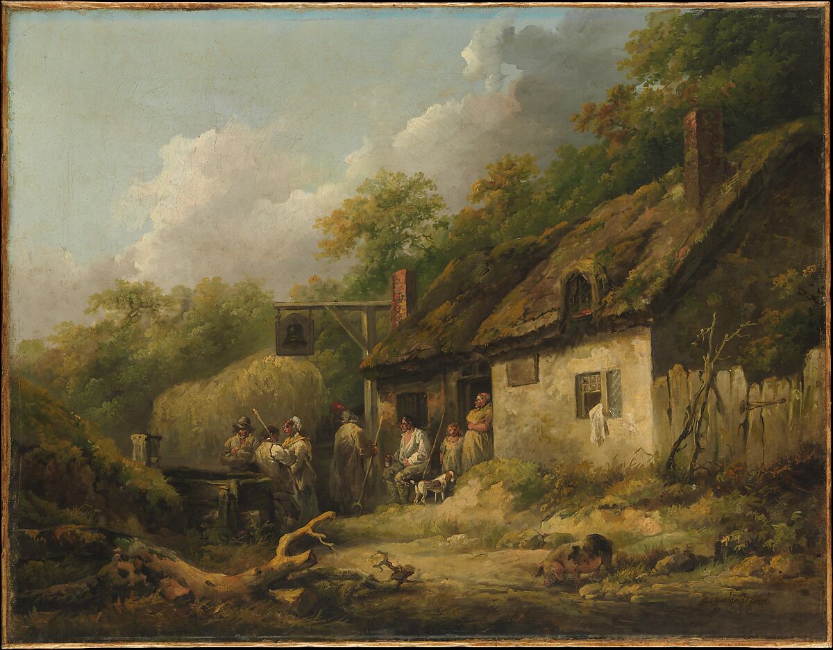 The Bell Inn, George Morland (British, London 1763–1804 London), Oil on canvas 