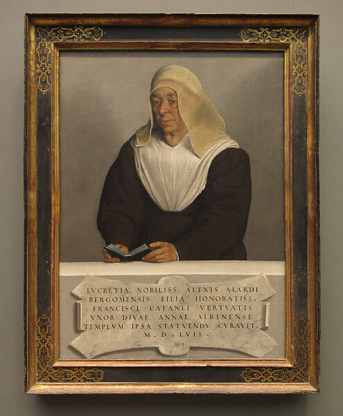 Lucrezia Agliardi Vertova (1490?–1558), Giovanni Battista Moroni (Italian, Albino, no later than 1524–1578 Albino), Oil on canvas