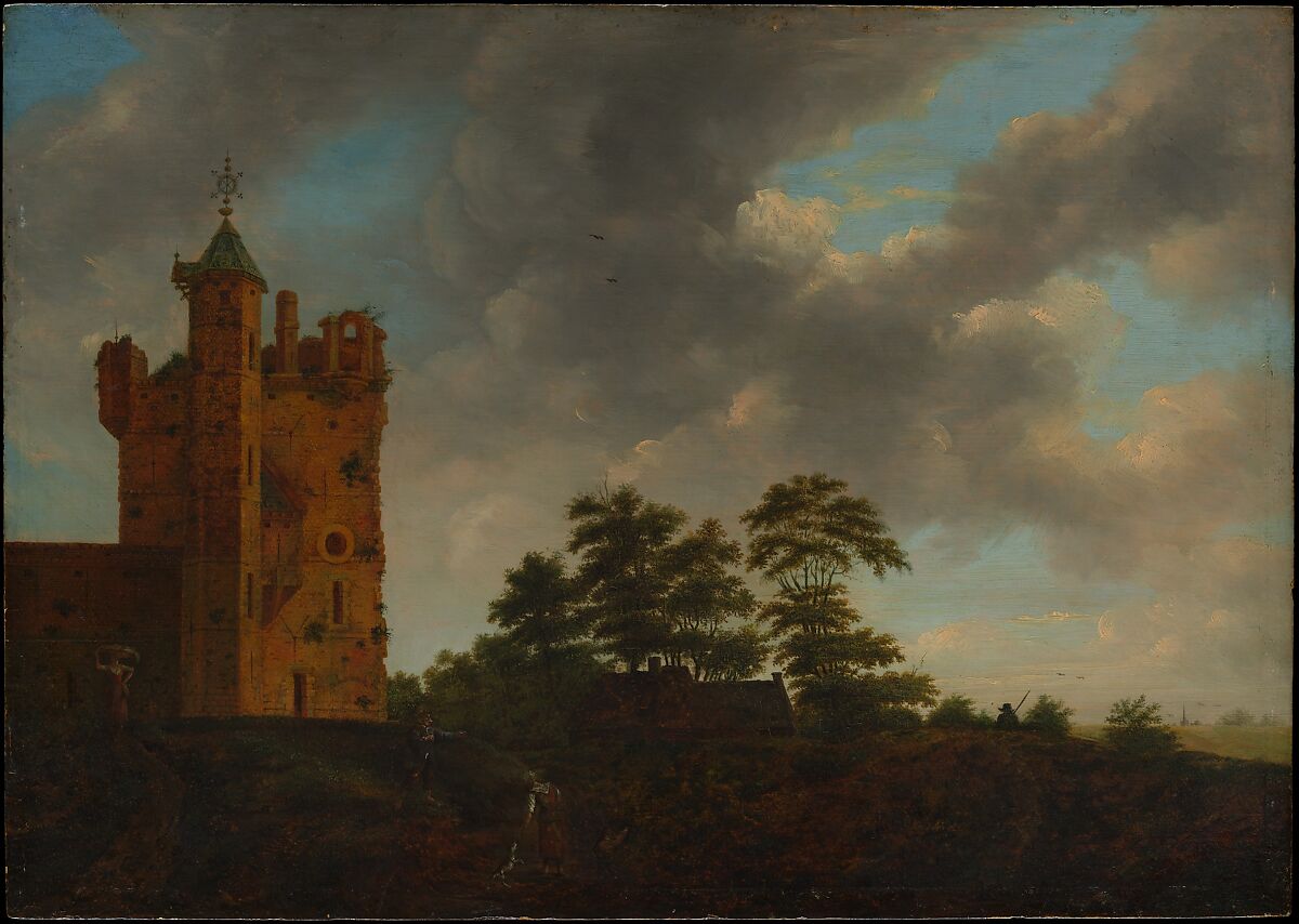 The Old Castle, Emanuel Murant (Dutch, Amsterdam 1622–1700 Leeuwarden), Oil on wood 