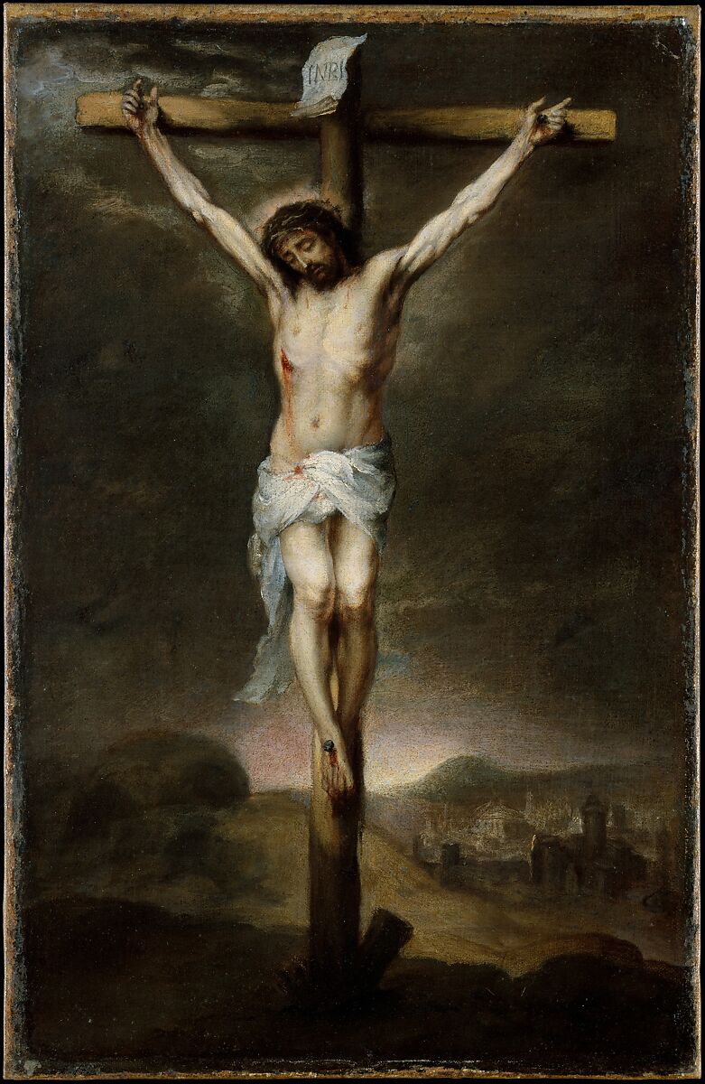 The Crucifixion, Bartolomé Estebán Murillo (Spanish, Seville 1617–1682 Seville), Oil on canvas 