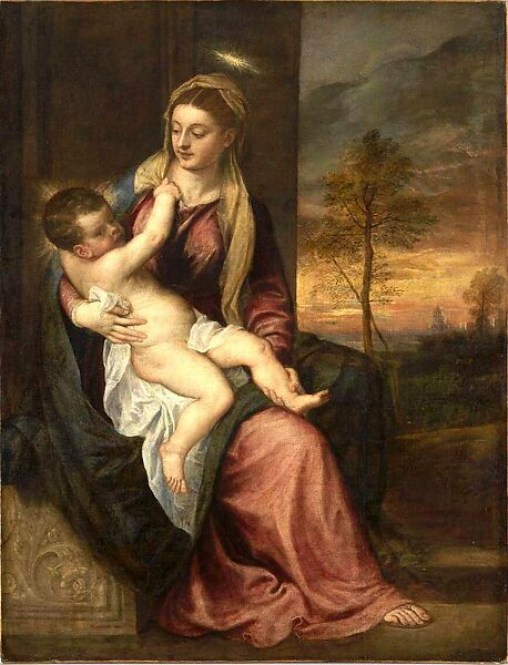 Virgin and Child, Bartolomé Estebán Murillo (Spanish, Seville 1617–1682 Seville), Oil on canvas