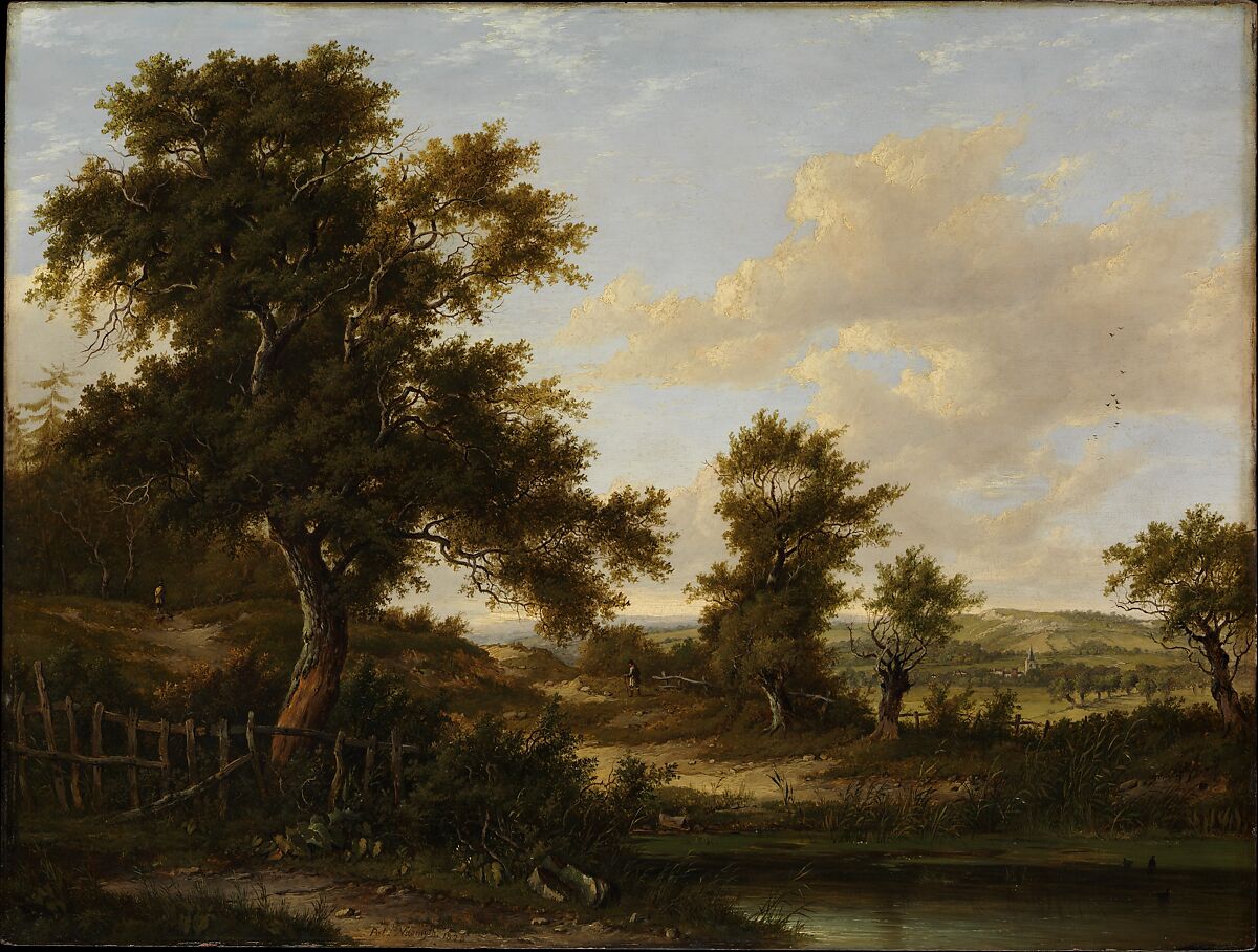 Near Penshurst, Kent, Patrick Nasmyth (British, Edinburgh, Scotland 1787–1831 London), Oil on wood 