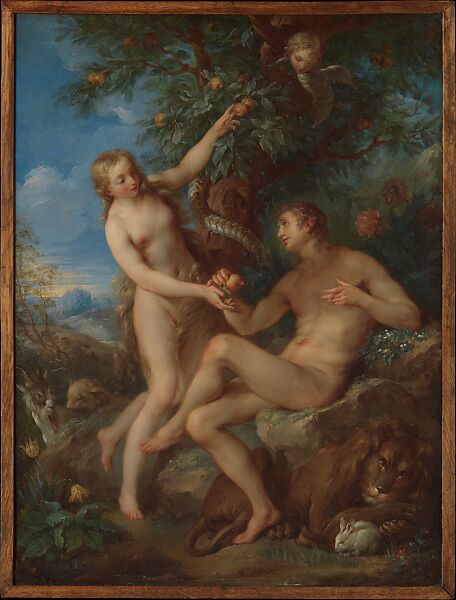The Rebuke of Adam and Eve, Charles Joseph Natoire (French, Nîmes 1700–1777 Castel Gandolfo), Oil on copper