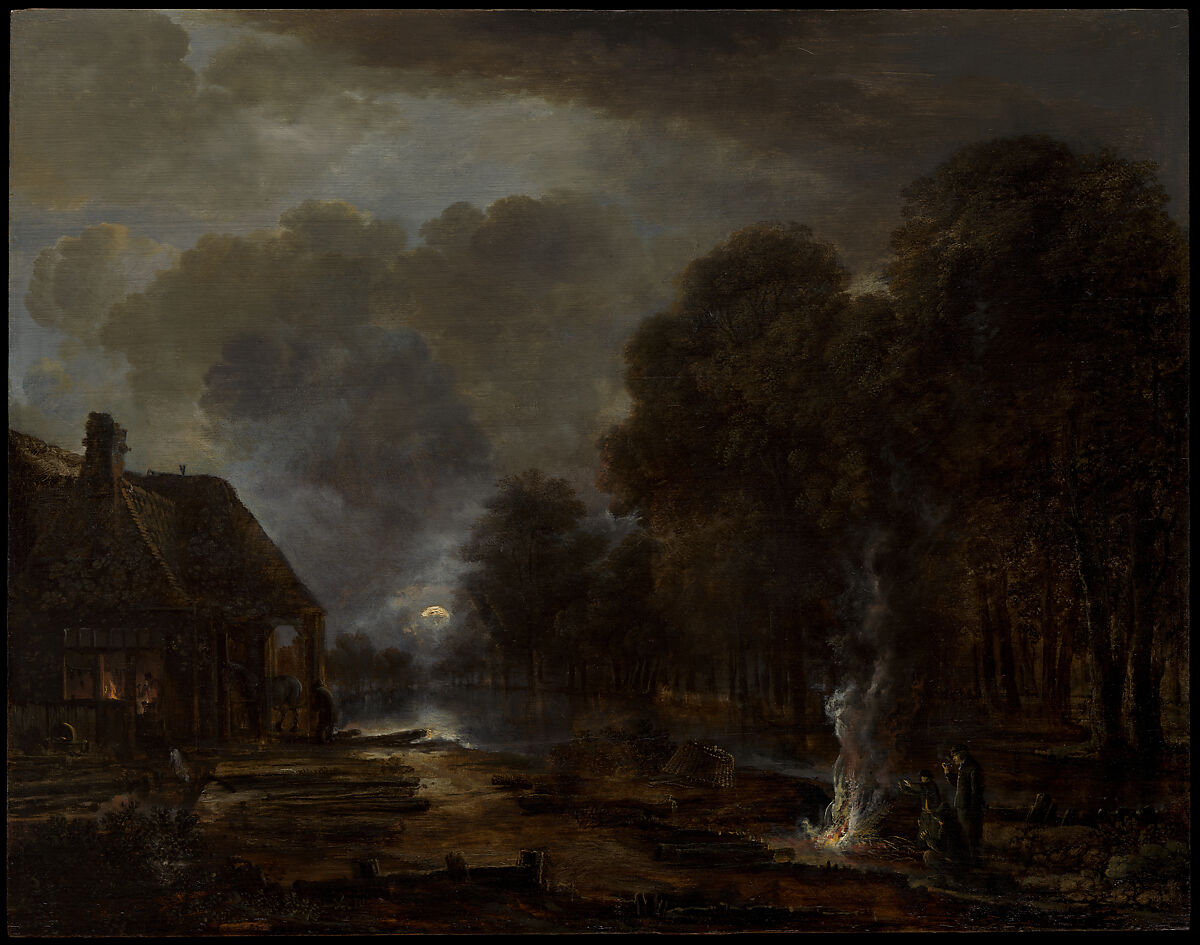 The Farrier, Aert van der Neer (Dutch, Gorinchem 1603/4–1677 Amsterdam), Oil on wood 