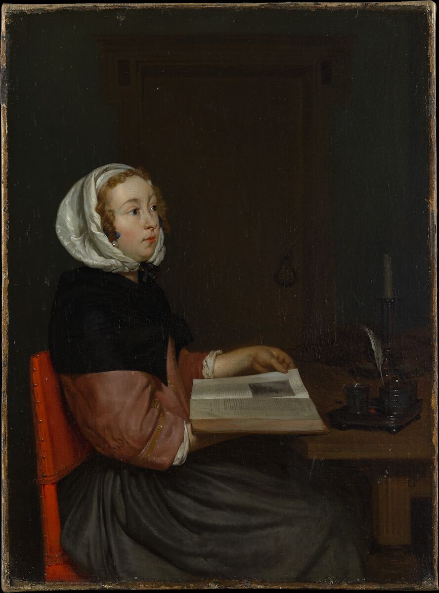 The Reader, Eglon van der Neer (Dutch, Amsterdam 1635/36–1703 Düsseldorf), Oil on canvas 