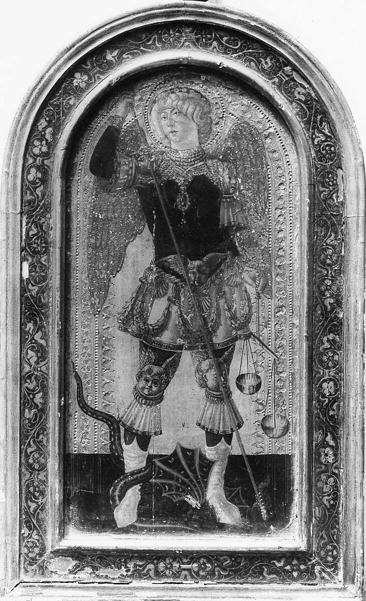 Saint Michael, Copy after Neroccio de&#39; Landi (Italian, before 1907), Oil on wood 
