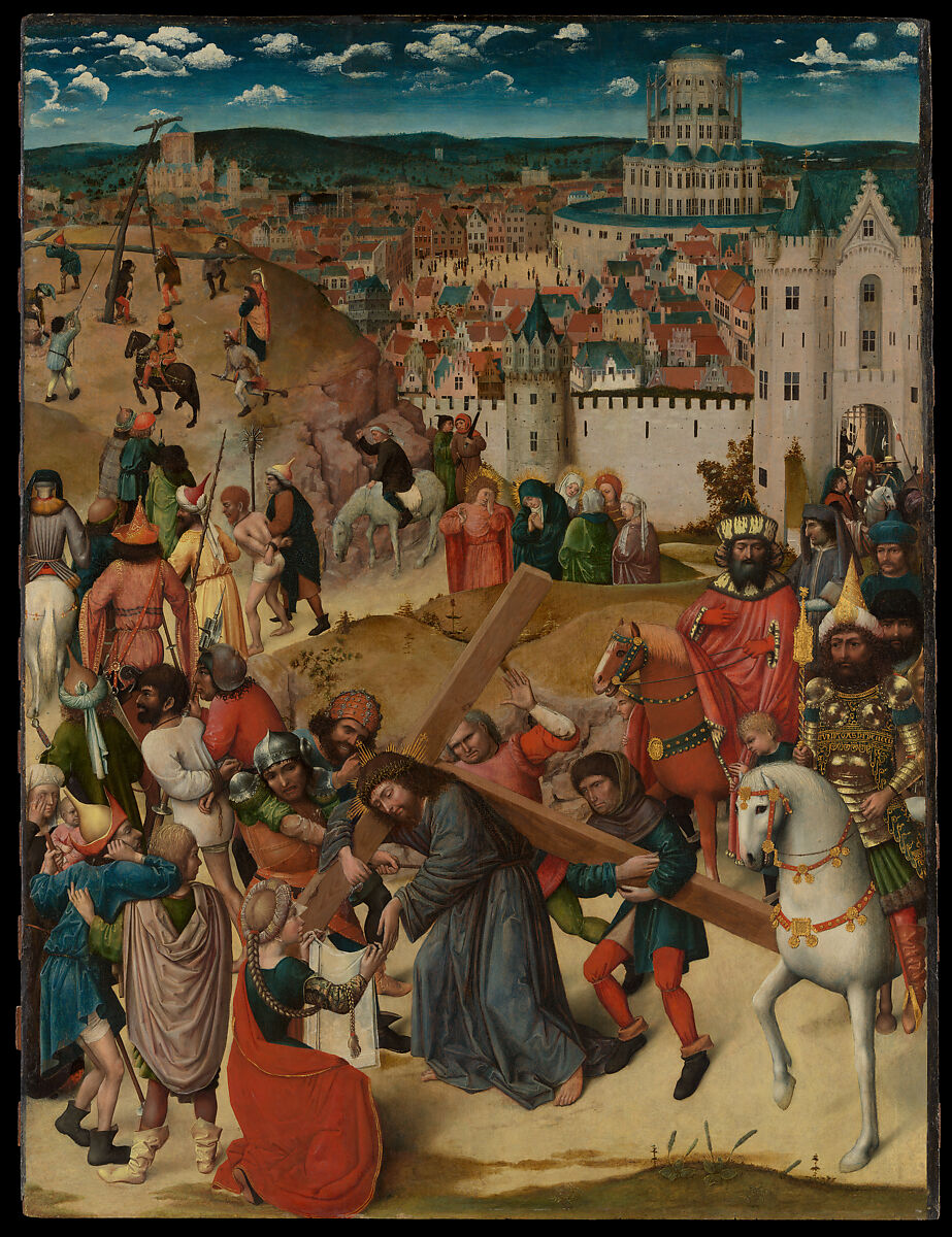 Christ Bearing the Cross, North Netherlandish (Bruges) Painer (ca. 1470), Oil on wood 