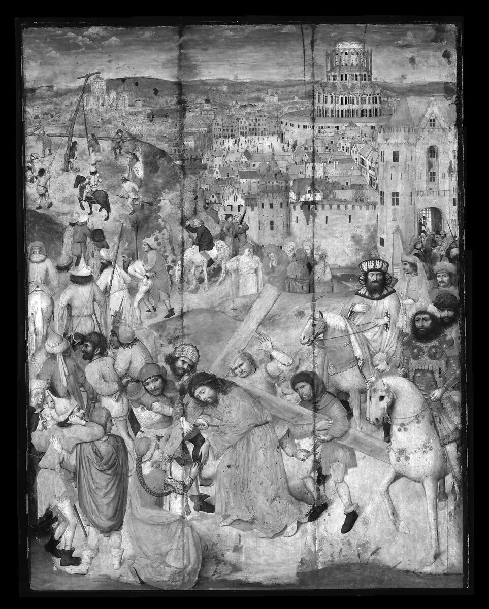 Christ Bearing the Cross, North Netherlandish (Bruges) Painter (ca. 1470), Oil on wood