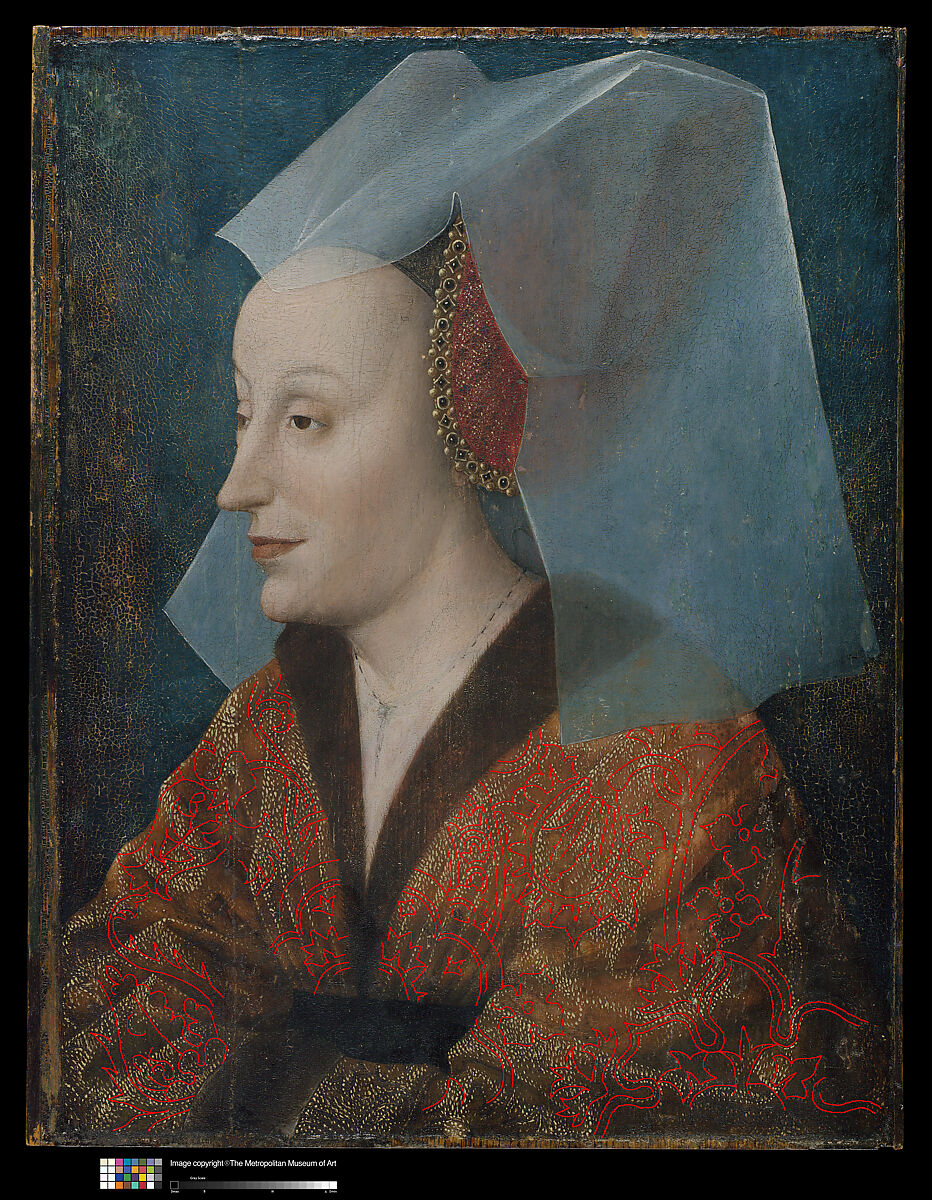 Portrait of a Noblewoman, Probably Isabella of Portugal (1397–1472), Netherlandish Painter (early 16th century), Oil on wood