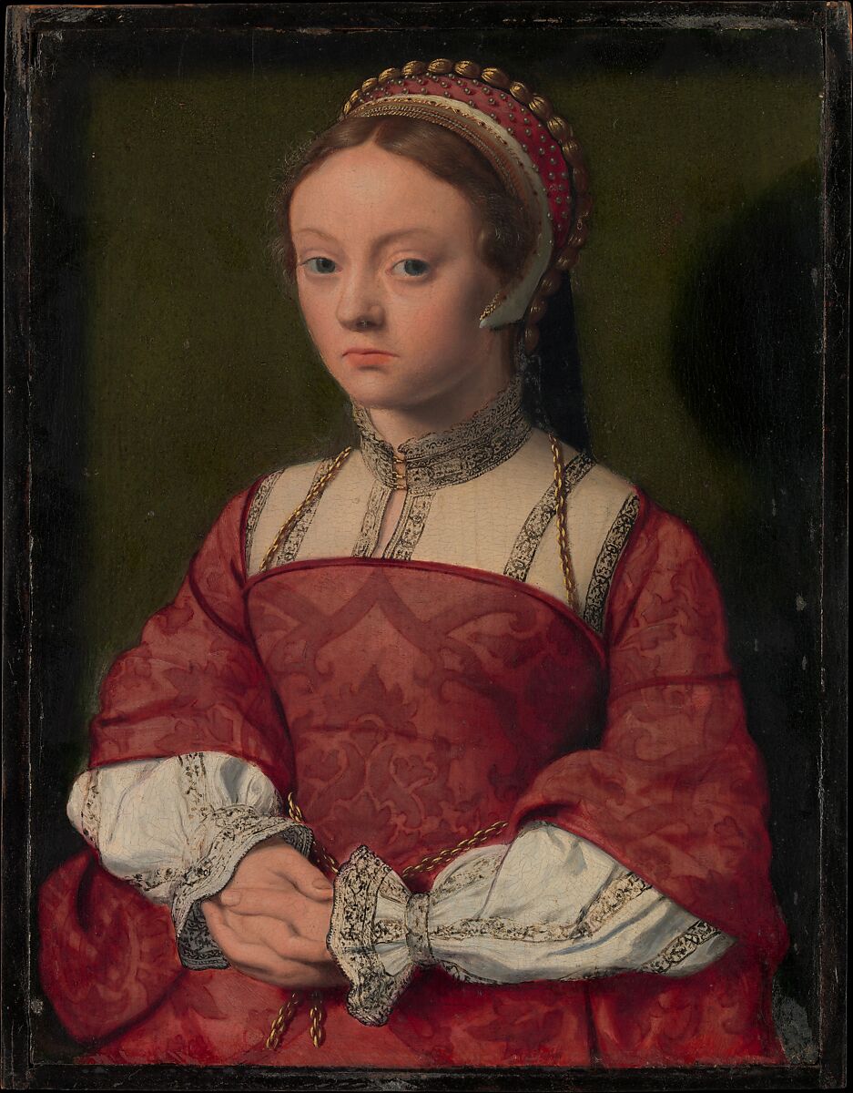 Portrait of a Young Woman, Netherlandish Painter (ca. 1535), Oil on wood 