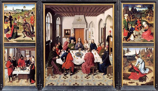 The Last Supper, Netherlandish (Antwerp Mannerist) Painters (first quarter 16th century), Oil on wood