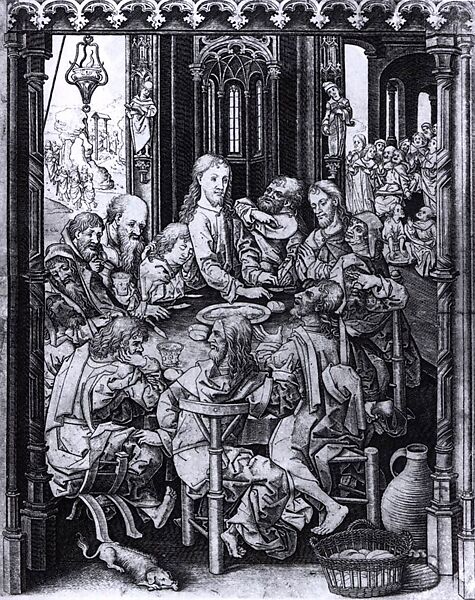 The Last Supper, Netherlandish (Antwerp Mannerist) Painters (first quarter 16th century), Oil on wood