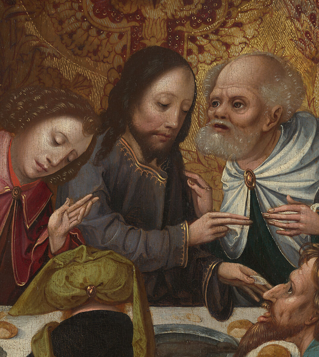 The Last Supper, Netherlandish (Antwerp Mannerist) Painters (first quarter 16th century), Oil on wood