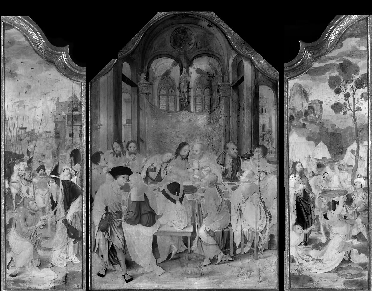 The Last Supper, Netherlandish (Antwerp Mannerist) Painters (first quarter 16th century), Oil on wood