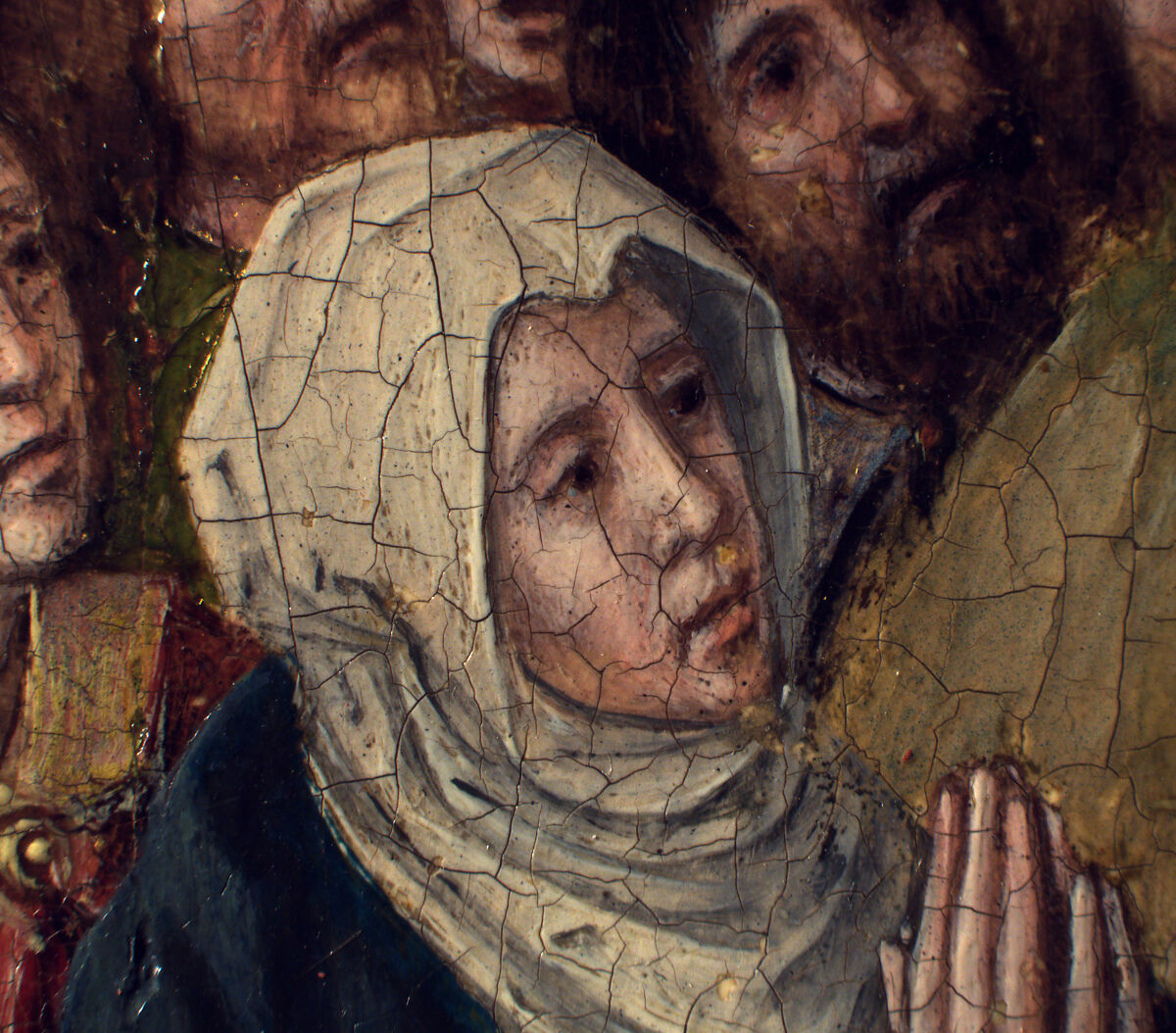 The Fifteen Mysteries and the Virgin of the Rosary, Netherlandish (Brussels) Painter, Oil on wood