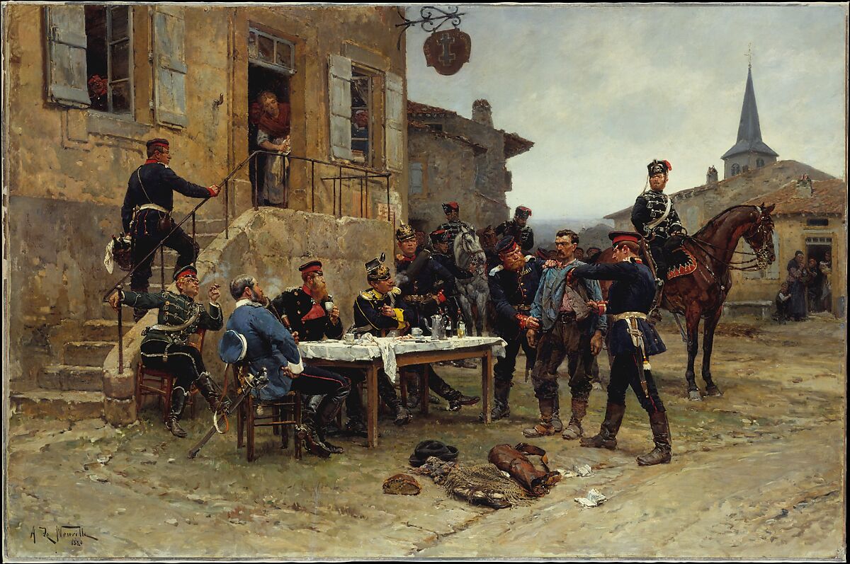The Dispatch-Bearer, Alphonse-Marie-Adolphe de Neuville (French, Saint-Omer 1835–1885 Paris), Oil on canvas 