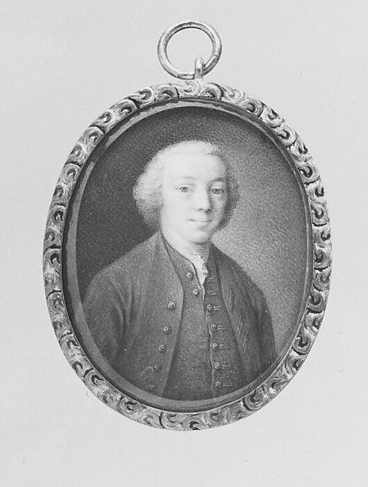Portrait of a Man, Johann Esaias Nilson (German, Augsburg 1721–1788 Augsburg), Ivory 