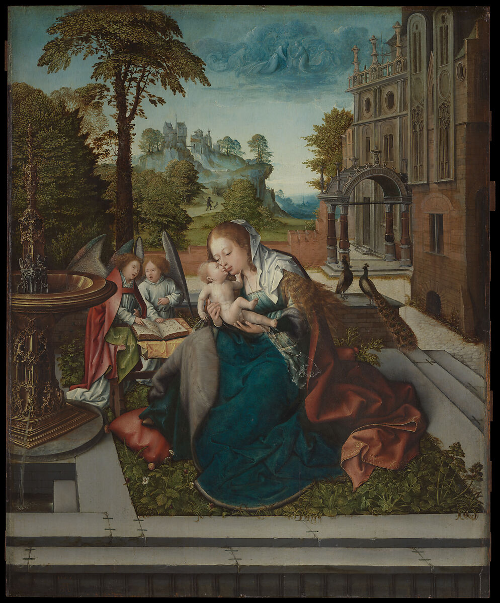 Virgin and Child with Angels, Bernard van Orley (Netherlandish, Brussels ca. 1492–1541/42 Brussels), Oil on wood 