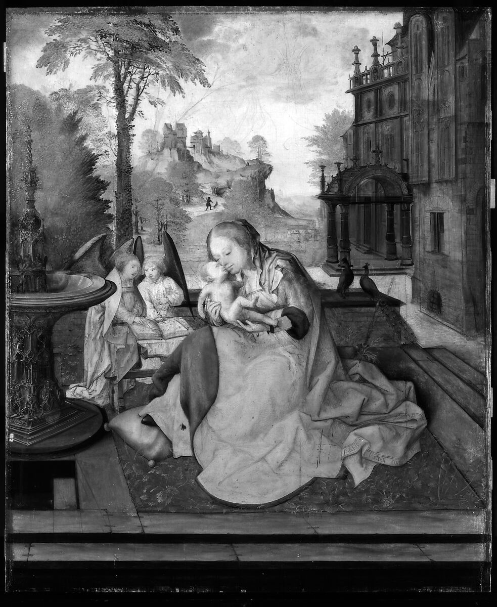Virgin and Child with Angels, Bernard van Orley (Netherlandish, Brussels ca. 1492–1541/42 Brussels), Oil on wood