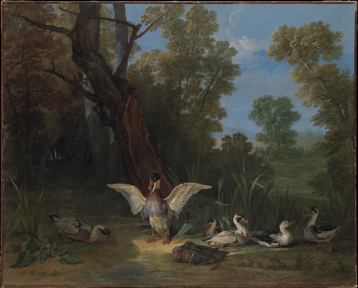 Ducks Resting in Sunshine, Jean-Baptiste Oudry  French, Oil on canvas