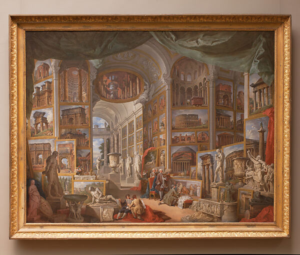 Ancient Rome, Giovanni Paolo Panini (Italian, Piacenza 1691–1765 Rome), Oil on canvas