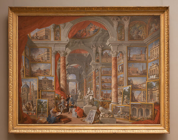Modern Rome, Giovanni Paolo Panini (Italian, Piacenza 1691–1765 Rome), Oil on canvas