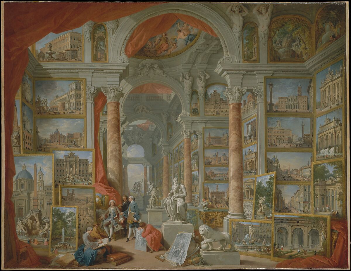 Modern Rome, Giovanni Paolo Panini  Italian, Oil on canvas