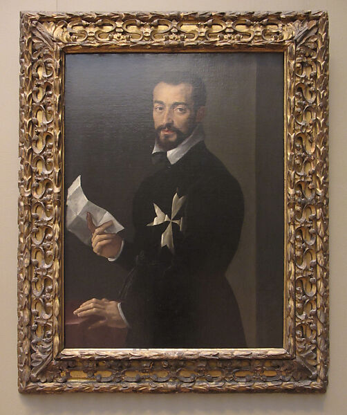 Portrait of a Knight of Malta, Probably Fra Jacopo Salviati, Attributed to Mirabello Cavalori (Italian, Salincorno 1535–1572 Florence), Oil on canvas