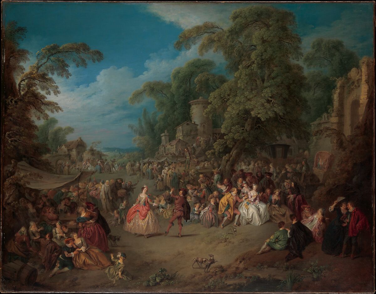 The Fair at Bezons, Jean-Baptiste Joseph Pater  French, Oil on canvas