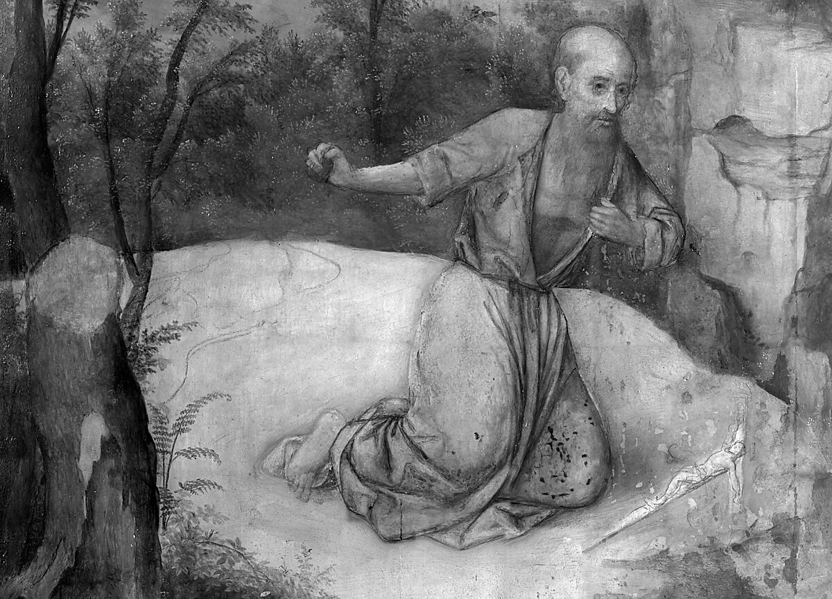 The Penitence of Saint Jerome, Joachim Patinir (Netherlandish, Dinant or Bouvignes, active by 1515–died 1524 Antwerp), Oil on wood