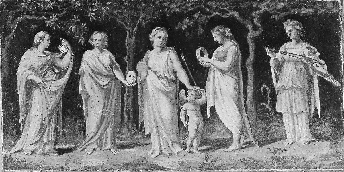 Frescoes from the Villa Stati-Mattei, Baldassarre Tommaso Peruzzi (Italian, Ancaiano 1481–1536 Rome), Fresco, transferred to canvas