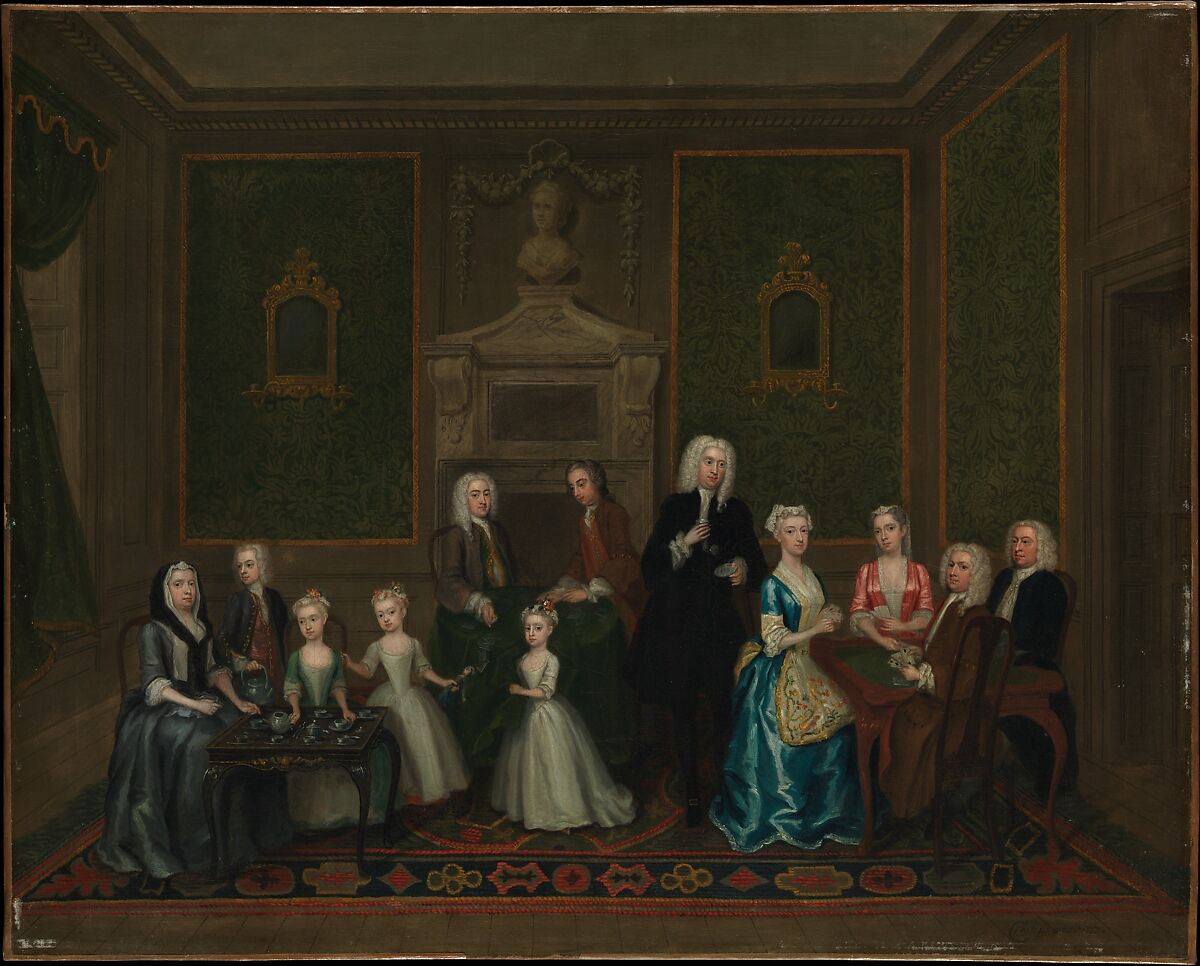 The Strong Family, Charles Philips (British, London 1703–1747 London), Oil on canvas 