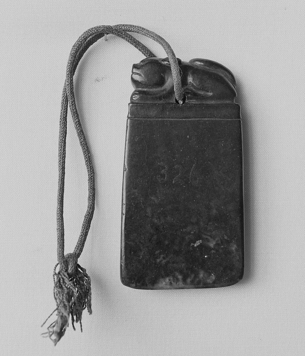 Amulet, Nephrite, China 
