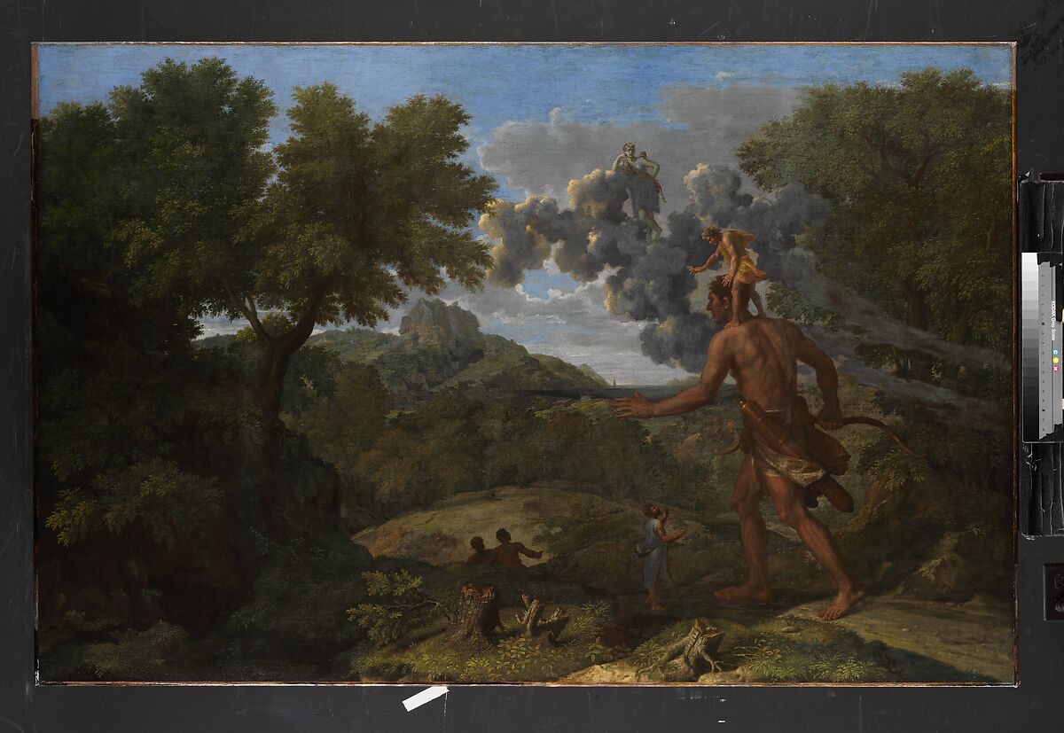 Blind Orion Searching for the Rising Sun, Nicolas Poussin (French, Les Andelys 1594–1665 Rome), Oil on canvas 