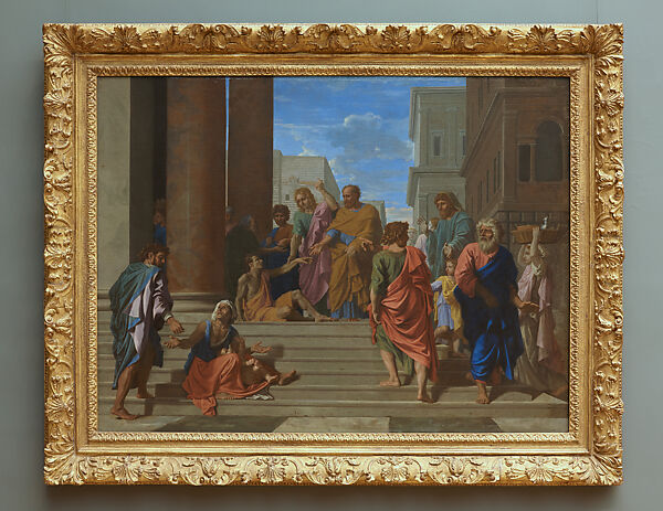 Saints Peter and John Healing the Lame Man, Nicolas Poussin (French, Les Andelys 1594–1665 Rome), Oil on canvas