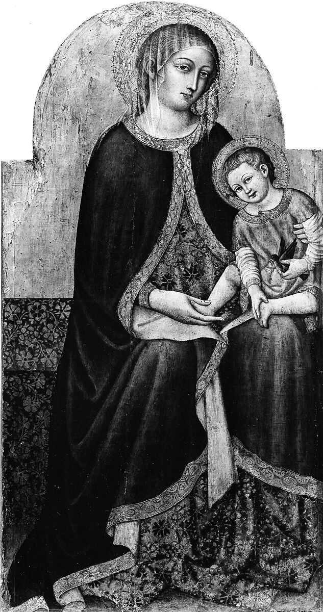 Madonna and Child with Saints, Priamo della Quercia (Priamo del Pietro) (Italian, Sienese, active 1442–67), Tempera on wood, gold ground 