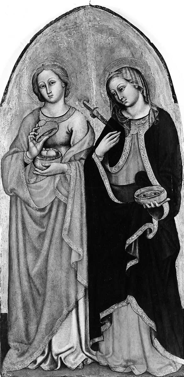 Madonna and Child with Saints, Priamo della Quercia (Priamo del Pietro) (Italian, Sienese, active 1442–67), Tempera on wood, gold ground