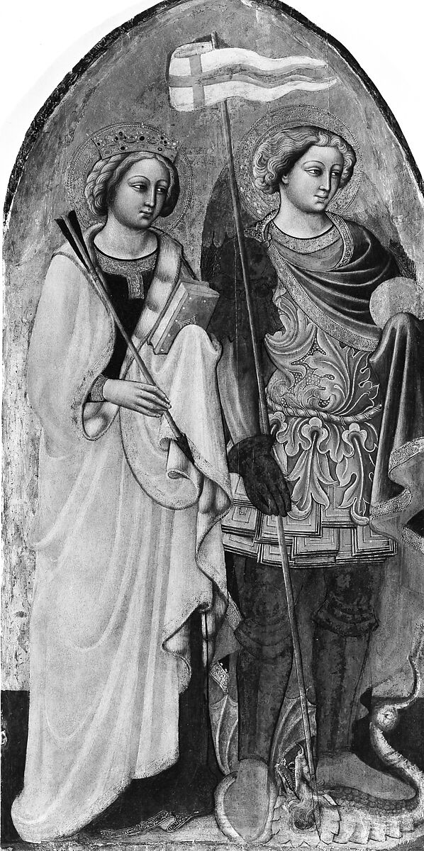 Madonna and Child with Saints, Priamo della Quercia (Priamo del Pietro) (Italian, Sienese, active 1442–67), Tempera on wood, gold ground