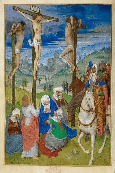 The Crucifixion, Circle of Jan Provoost (Netherlandish (active Bruges)), Oil on wood