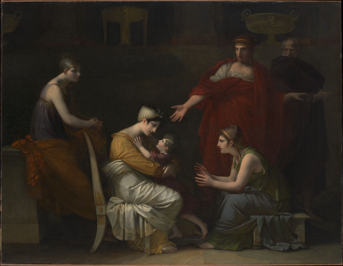 Andromache and Astyanax, Pierre Paul Prud&#39;hon (French, Cluny 1758–1823 Paris), Oil on canvas 