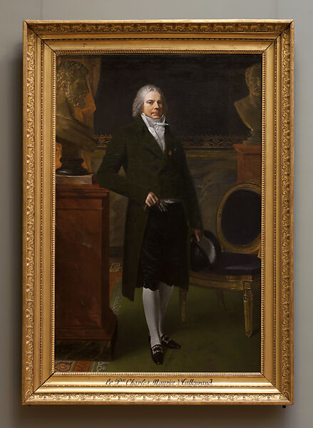 Charles Maurice de Talleyrand Périgord (1754–1838), Prince de Talleyrand, Pierre Paul Prud'hon (French, Cluny 1758–1823 Paris), Oil on canvas