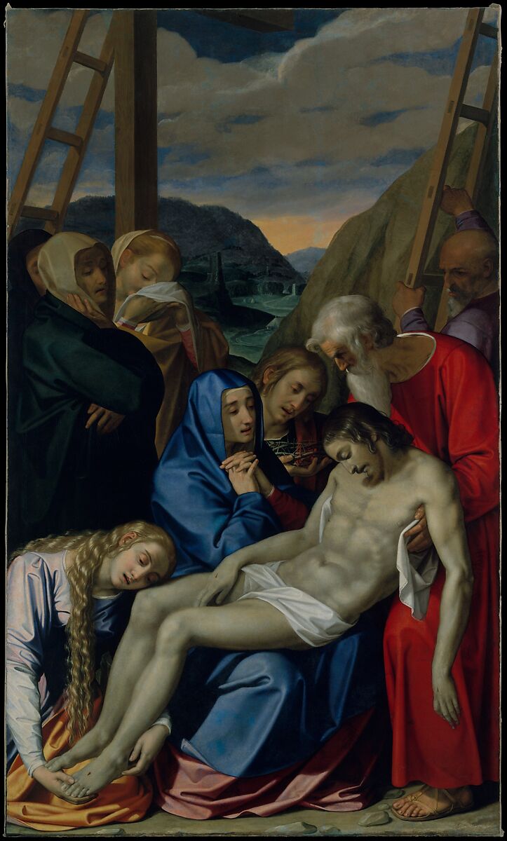 The Lamentation, Scipione Pulzone (Il Gaetano)  Italian, Oil on canvas