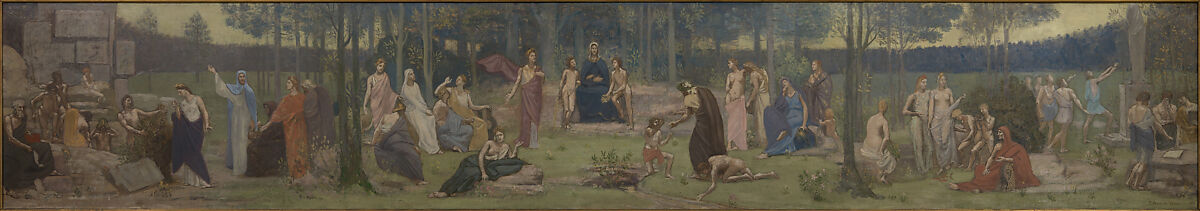 The Allegory of the Sorbonne, Pierre Puvis de Chavannes (French, Lyons 1824–1898 Paris), Oil on canvas 